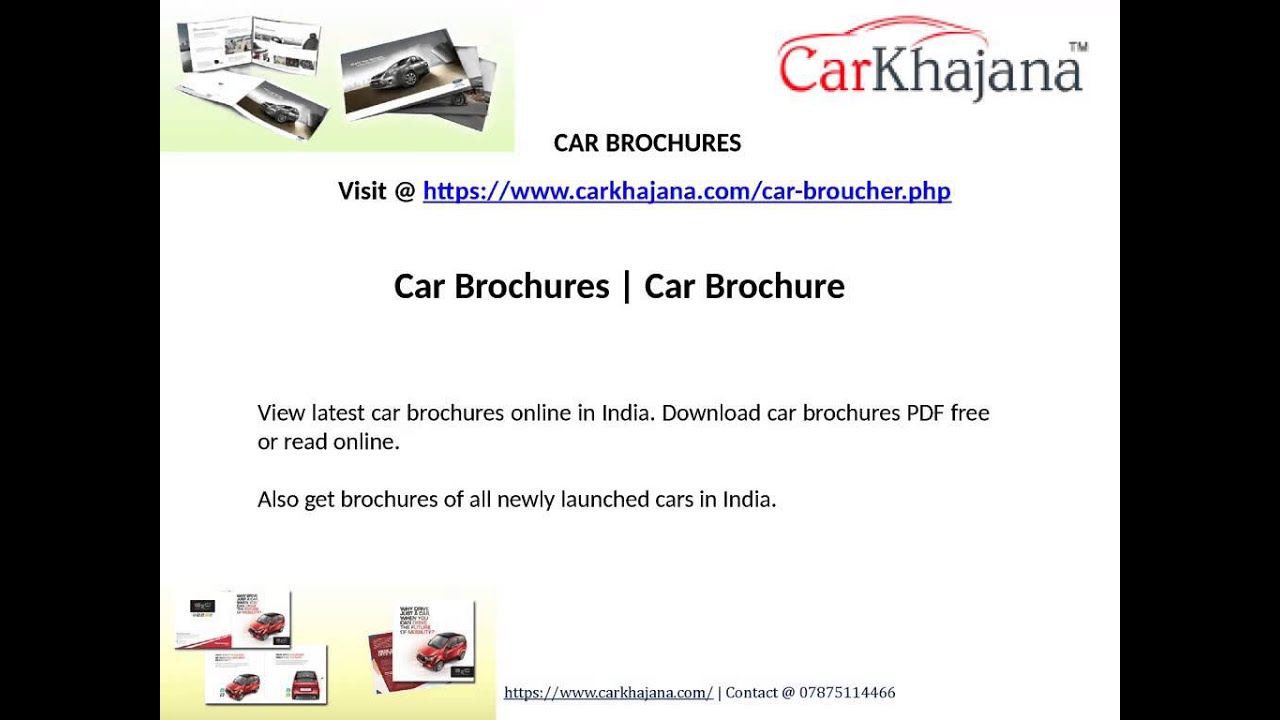 Car Brochures | Car Brochure | Carkhajana.com