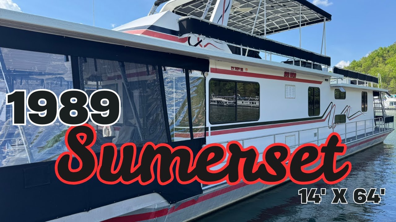1989 Sumerset 14' x 64' Houseboat for Sale by HouseboatsBuyTerry.com