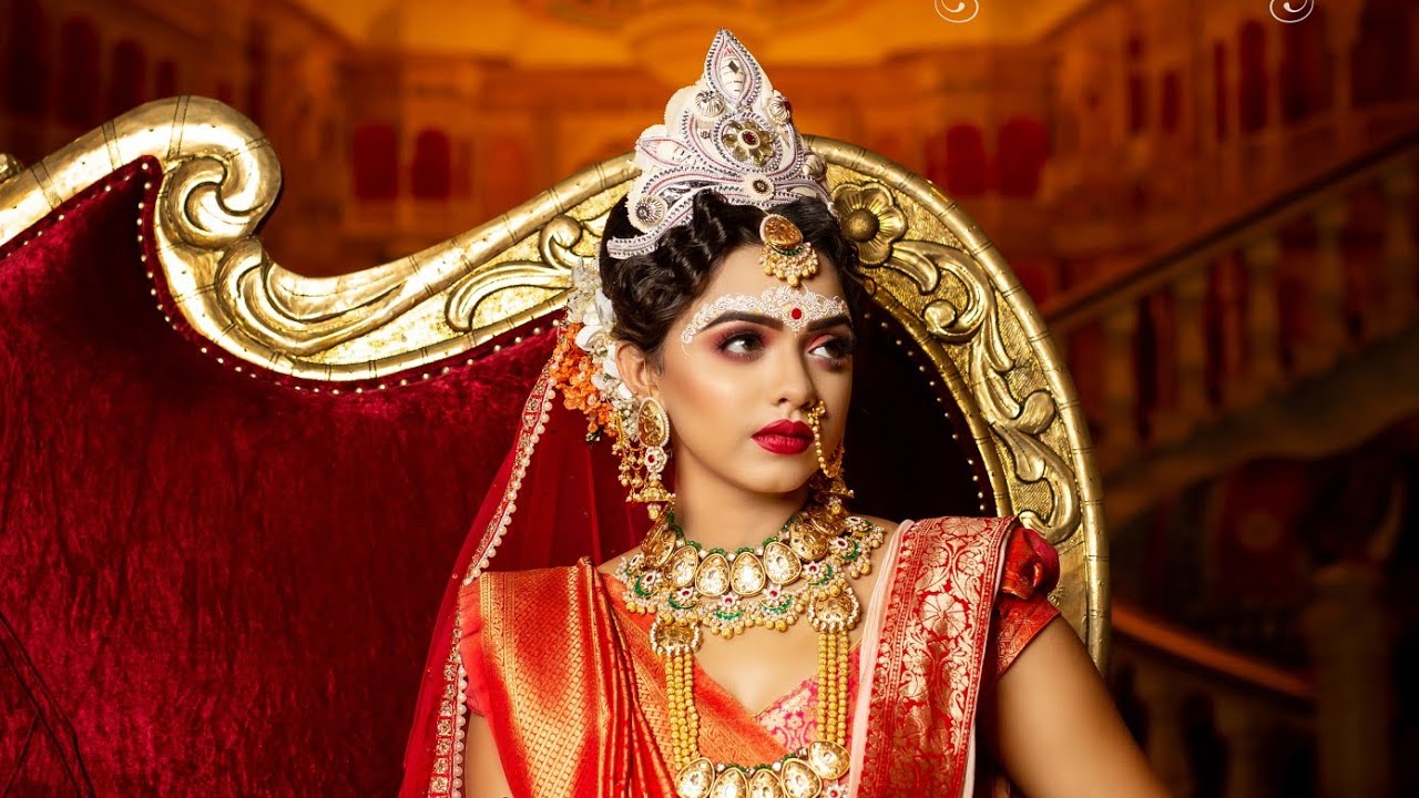 Letest Bengali bridal hair & makeup ,hair style diploma class start 10 sep Mumbai call 9920127706
