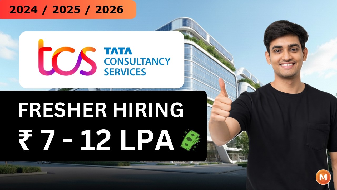 TCS Biggest Hiring 2026 🔥 | Mass Hiring for Freshers | 2024–2026 Batch Apply Now