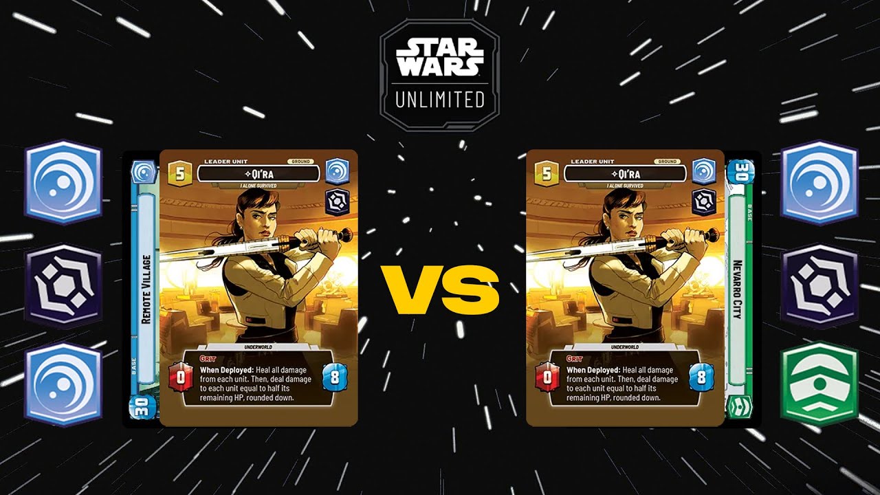 Qi'ra Vigilance v Qi'ra Command | Star Wars Unlimited | BO3 Gameplay