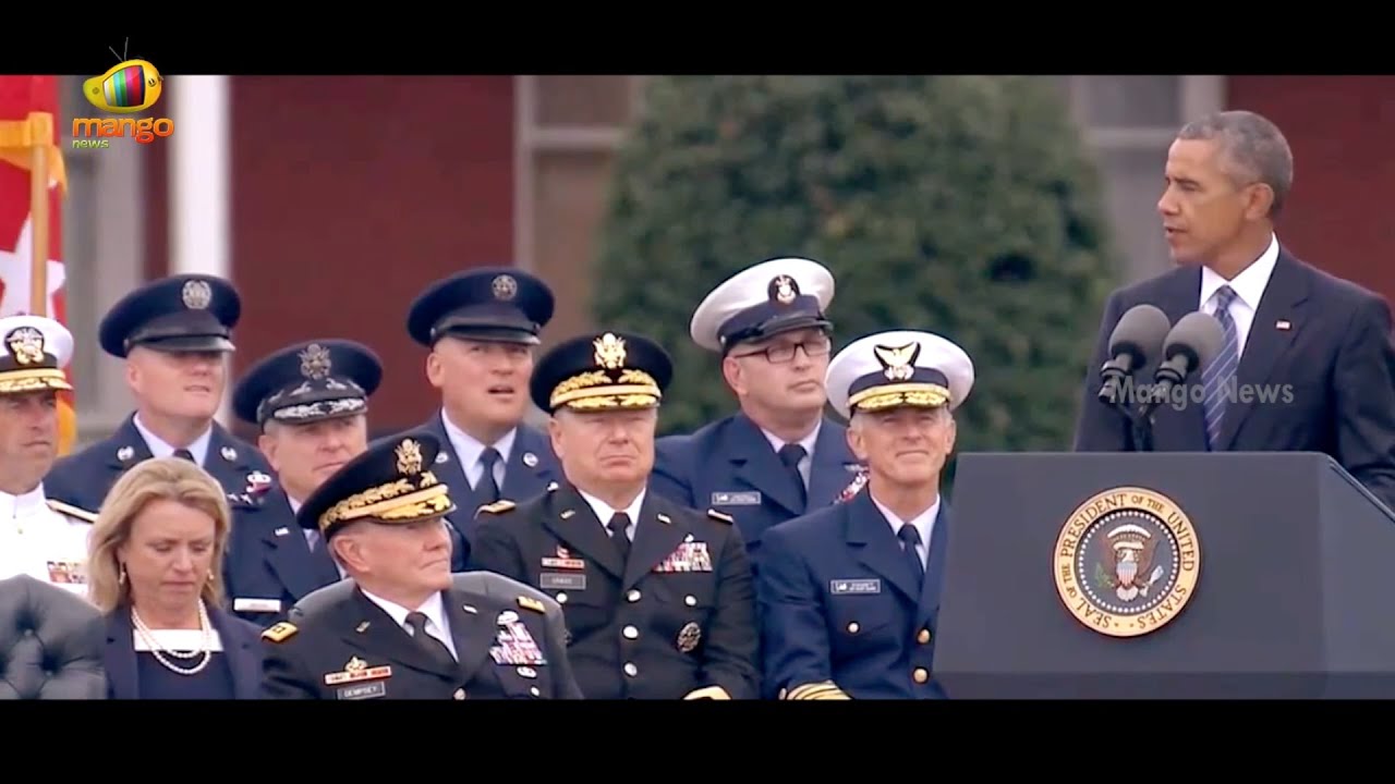 US President Barack Obama Speaks at the Farewell Ceremony for General Dempsey