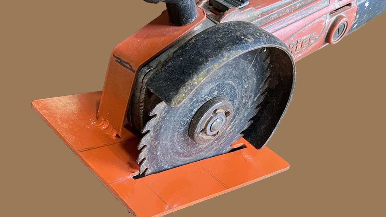 Make A Homemade Circular Saw | Angle Grinder Hack | DIY Adapter For Angle Grinder.