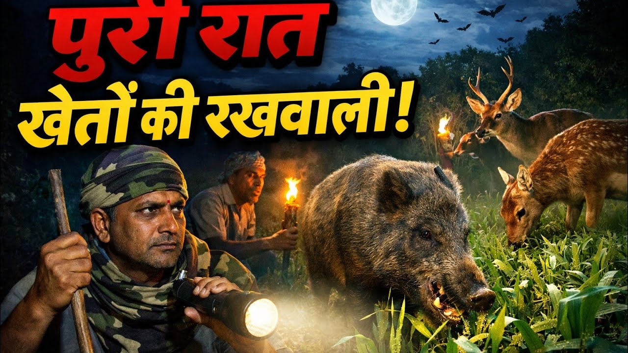 2️⃣ किसान क्यों जागते हैं पूरी रात? | जंगली जानवरों से फसल बचाने की कहानी | Corbett Vlog