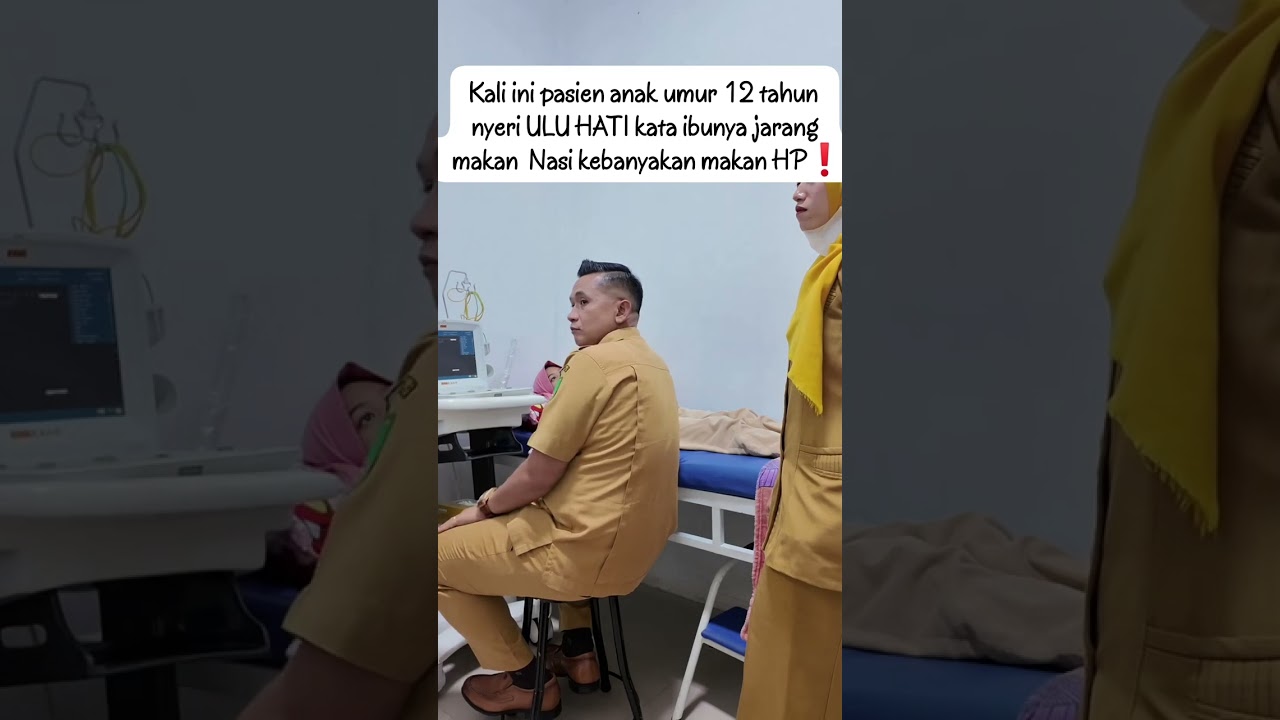 anak umur 12 tahun datang dengan keluhan nyeri ULUHATI.Kata ibunya jarang makan seringan maen HP