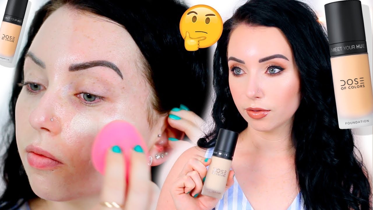 Hmm..Dose of Colors Meet Your Hue FOUNDATION {First Impression Review & 10 HR Wear Test}