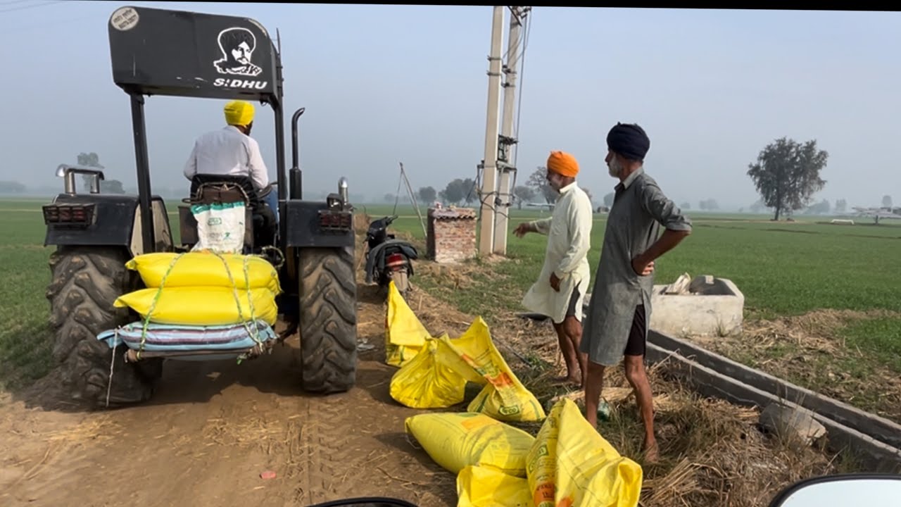 ਜਦੋਂ ਯੂਰੀਆ ਖਿਲਾਰਨ ਗਏ ਖਾਲ਼ ਦੇ ਸੁਰਖੀ ਬਿੰਦੀ ਲਾਈ । Gur Brar Vlogs