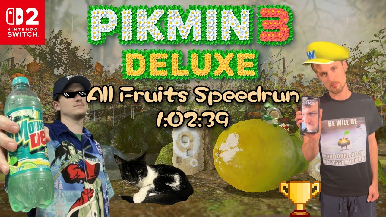 Pikmin 3 Deluxe - All Fruits Speedrun - 1:02:39 [World Record]