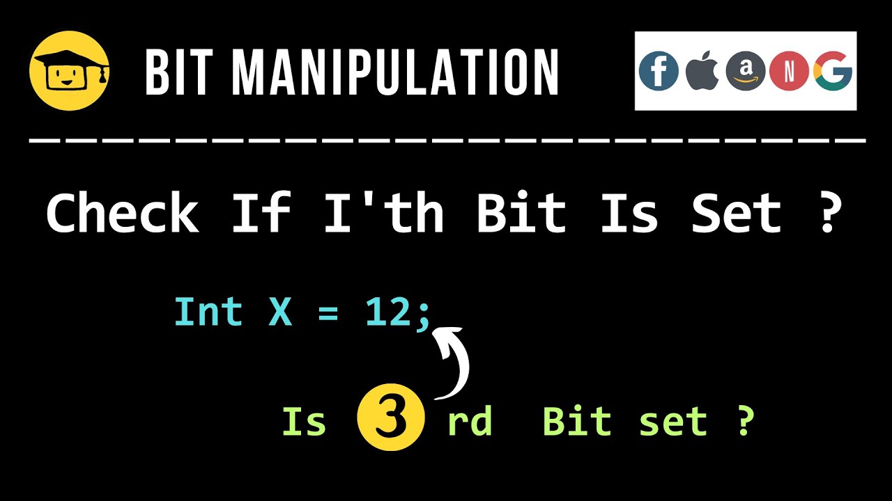 Проверка, установлен ли I-й бит или нет | МАНИПУЛЯЦИЯ БИТАМИ #cprogramming #bitmanipulation