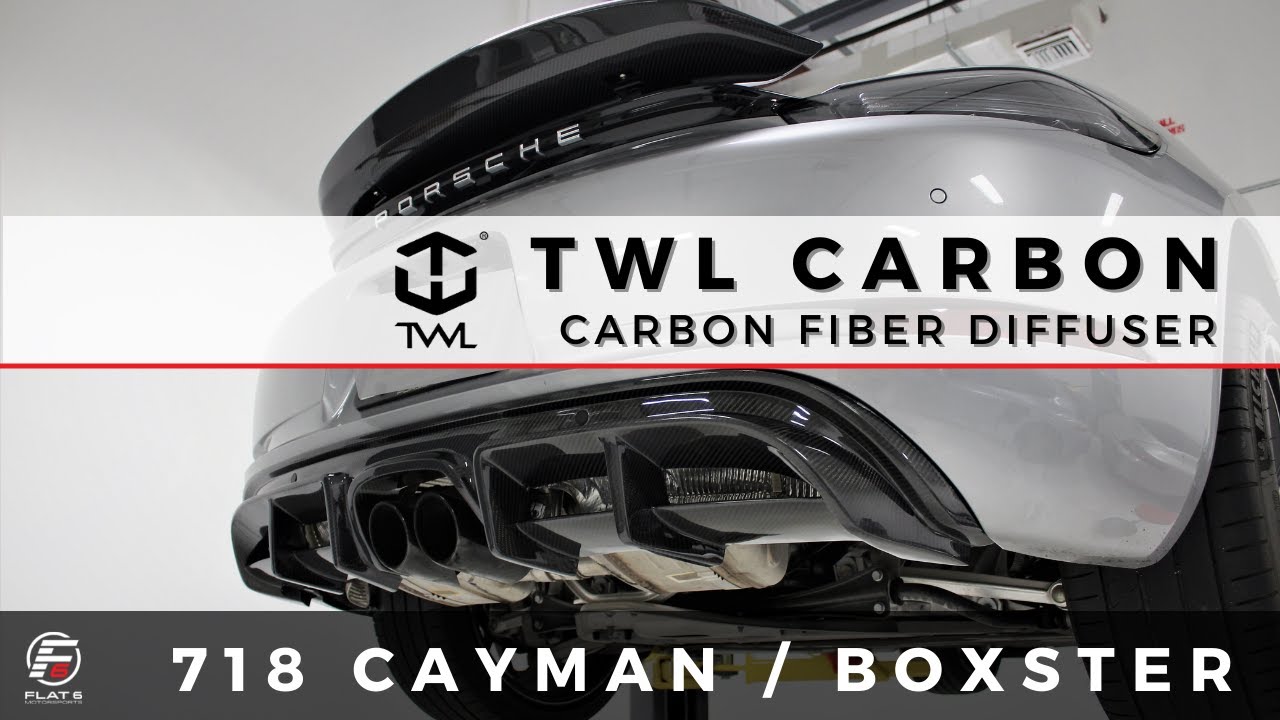 718 Cayman GTS w/ TWL Carbon Rear Diffuser