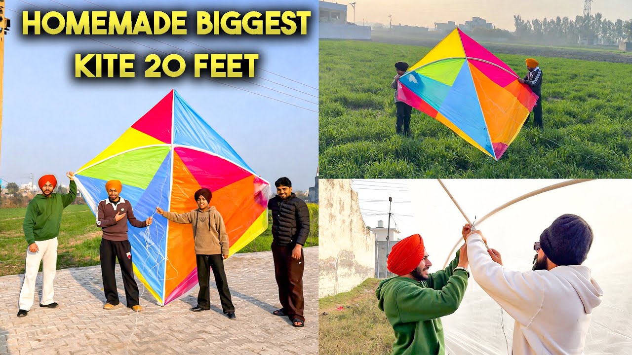 WE MAKE WORLD'S BIGGEST KITES AT HOME😍 - 100% FLYING EASY WAY😱 - BEING BRAND