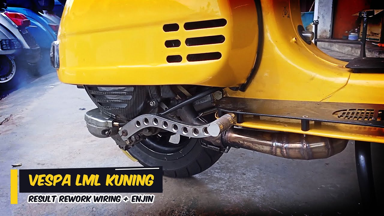 Vespa LML Rework Wiring + Engine (Result)