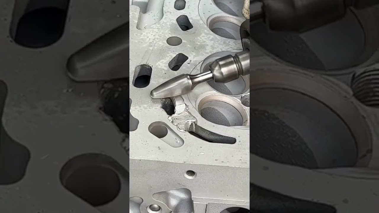 Soldar y cepillar culata o cabeza de motor😍