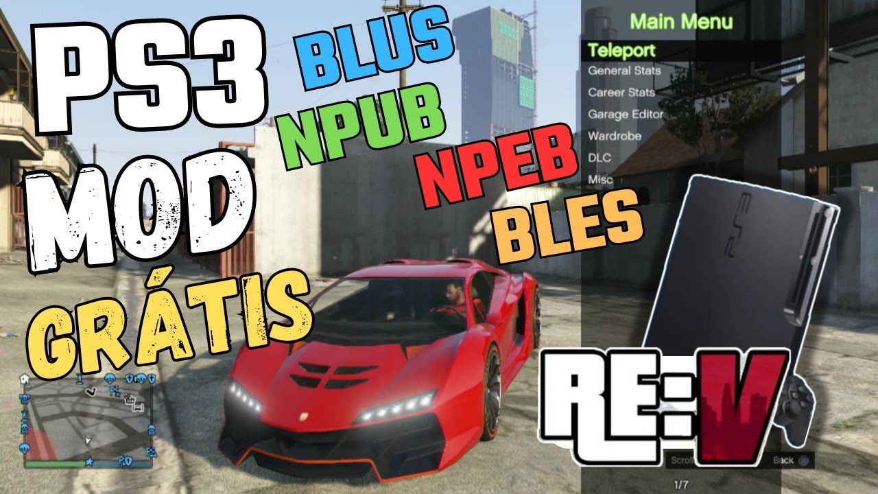 GTA 5 RE:V PS3 MOD PARA TODOS LTS MOD MENU RECOVERY
