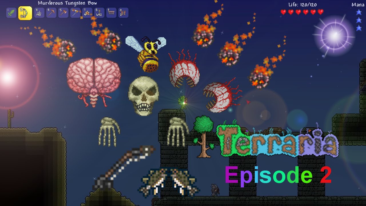 Let's Beat Terraria Episode 2: Fishing Powers! Mostly...