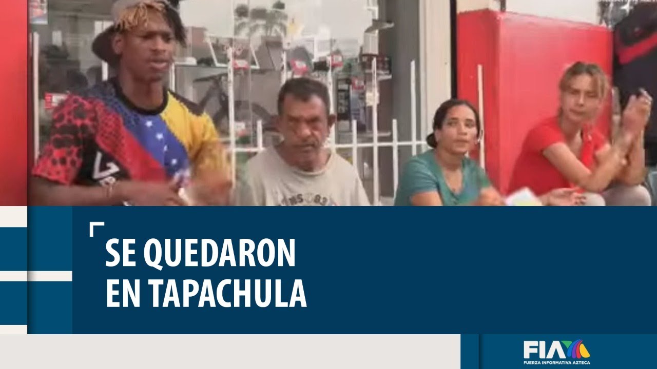 Ni la música los salvó; migrantes venezolanos quedan atrapados en Tapachula