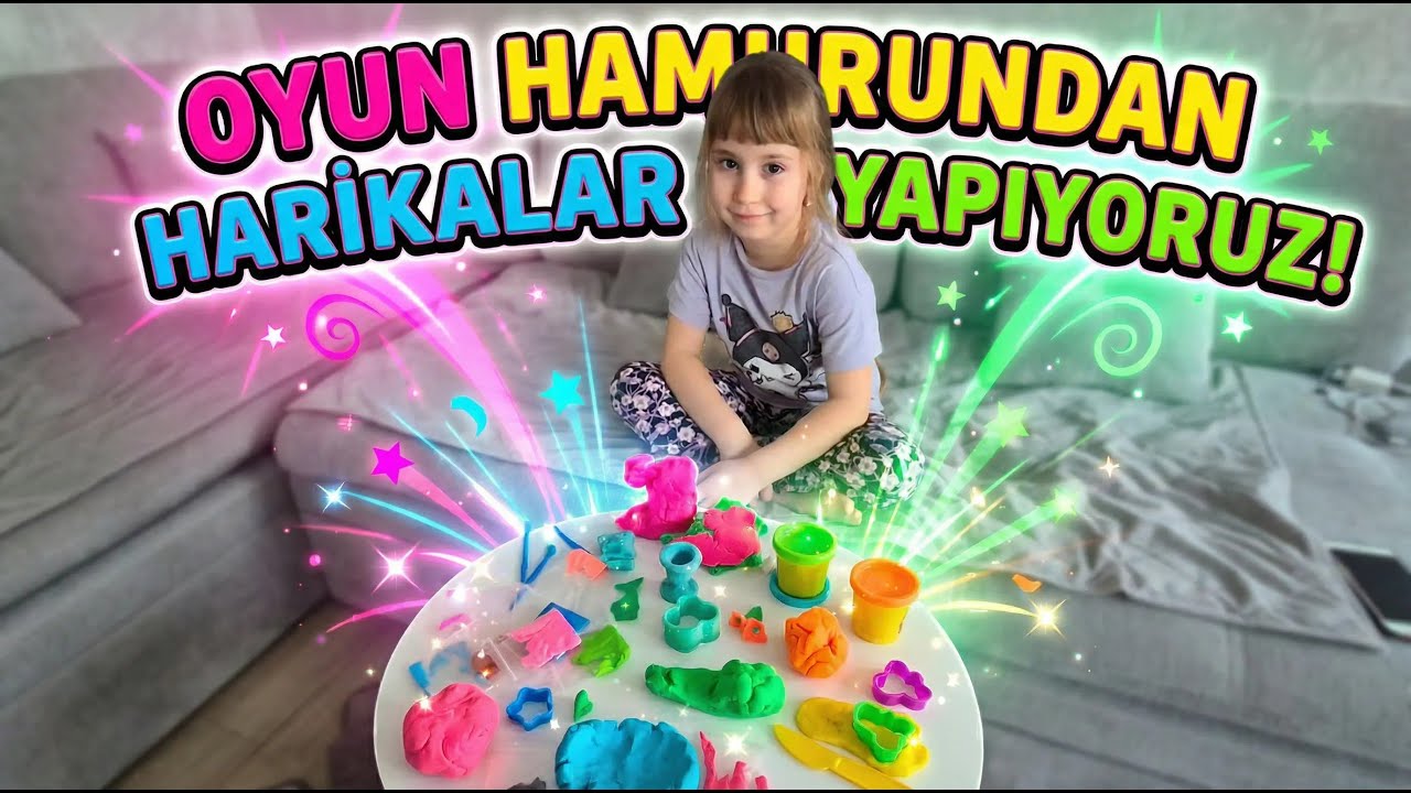 OYUN HAMURUNDAN HARİKALAR YAPIYORUZ! EVDE EĞLENCELİ AKTİVİTE!🥳🥰