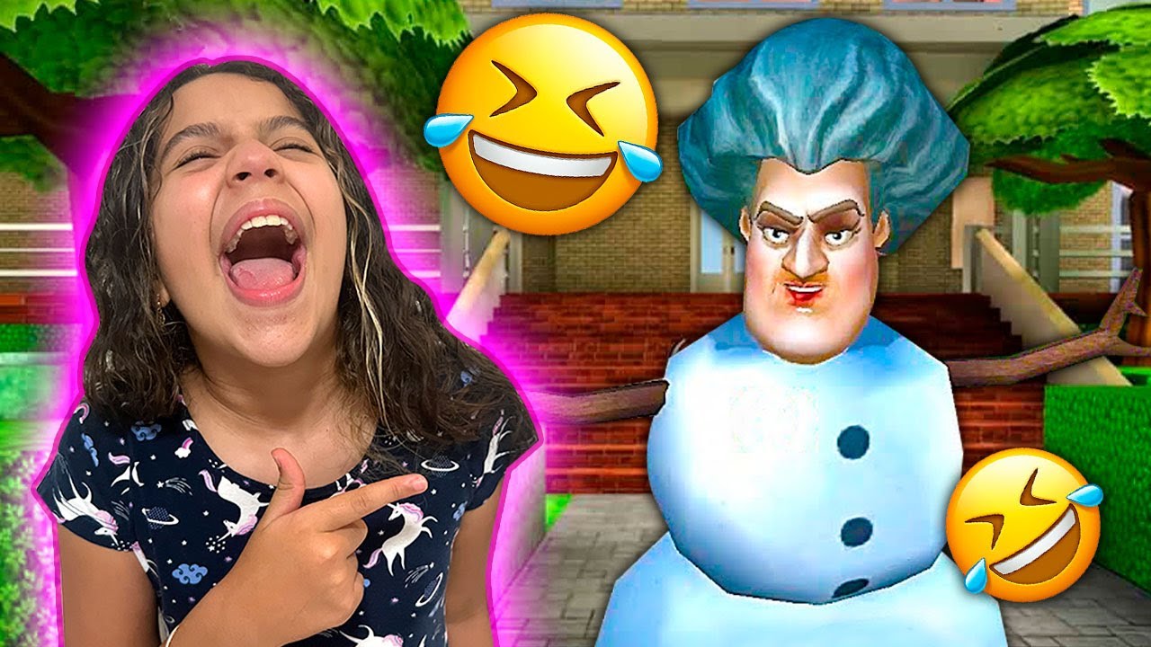 A PROFESSORA VIROU UM BONECO DE NEVE ?! - Scary Teacher