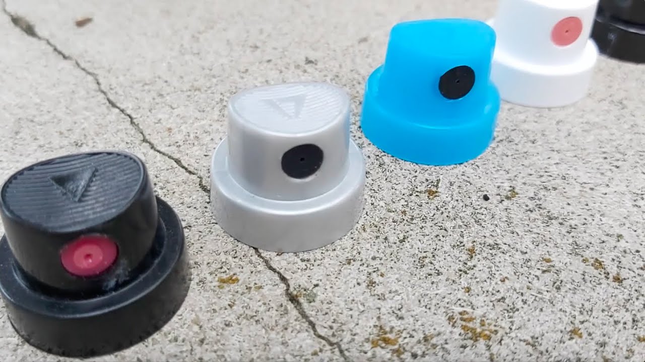 Сравнение кепок Graffiti Fat Cap! NY Fat, Cyclone Cap, Molotow Fat Cap, MTN Super Fat и Pink Dot Cap