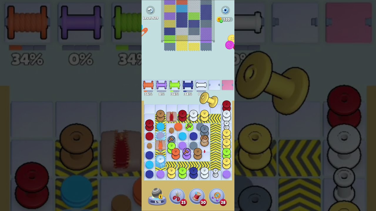 Knit Out Level 929 Walkthrough Solution 