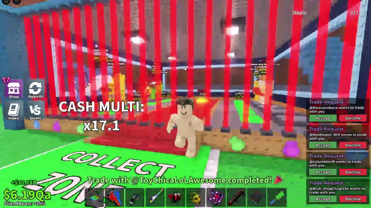Trading in steal a brainrot + dueling user is Not_tradinginsab