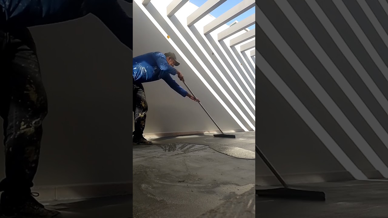 Nivelamento de contrapiso com argamassa ac3