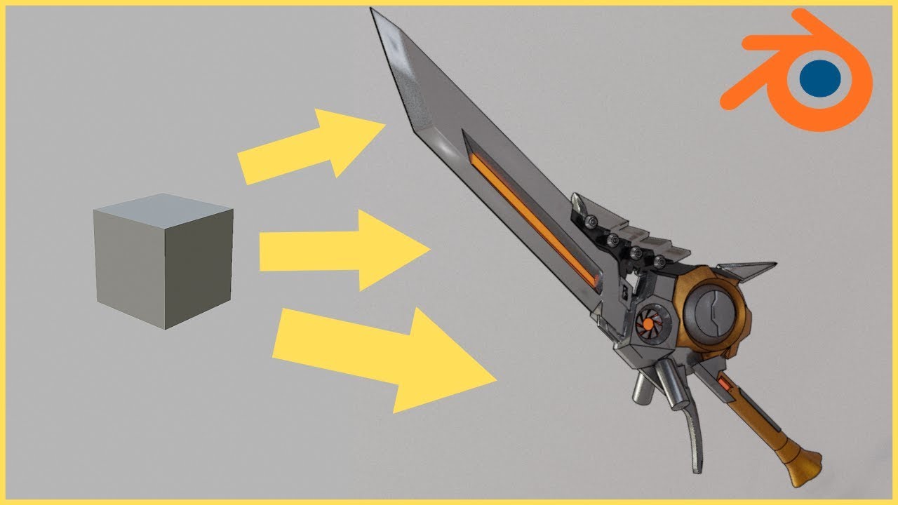 Modeling a Sword from Concept Art in Blender 2.8 [MEGA TUTORIAL]