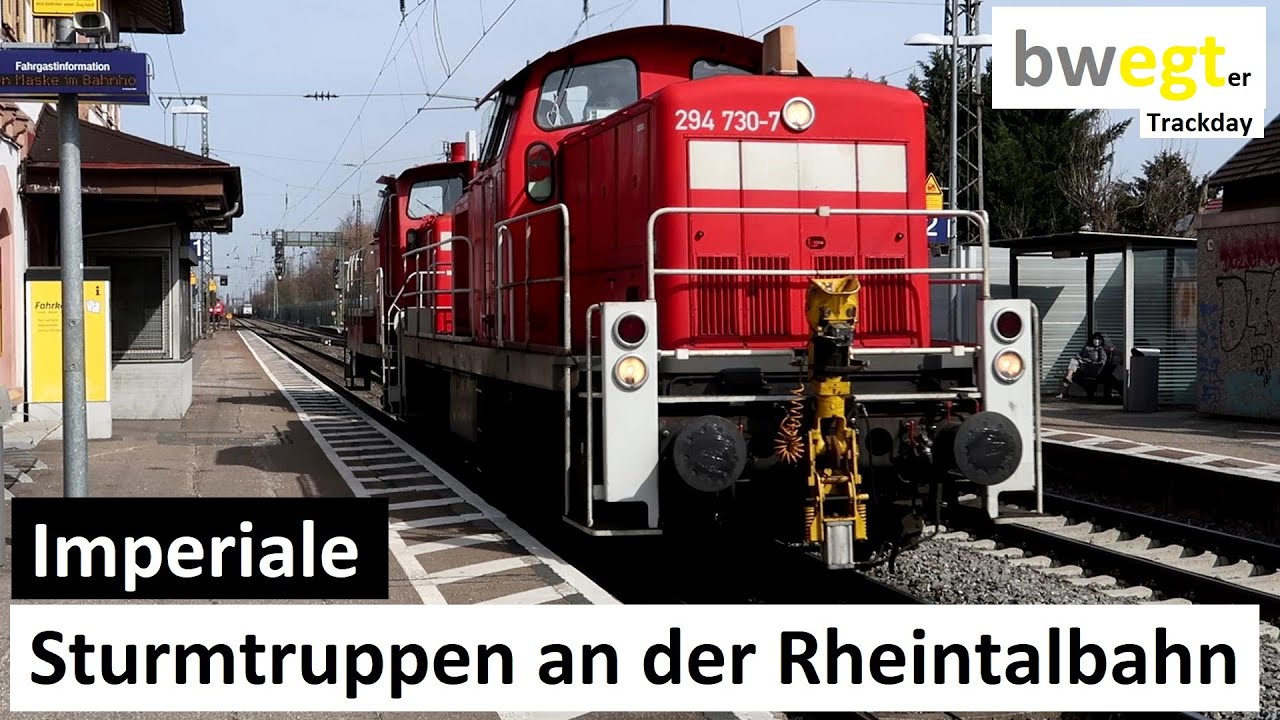 Trackday mit Sturmtruppen, BR 156, Desiro HC uvm. an der Rheintalbahn - Alex E  AE