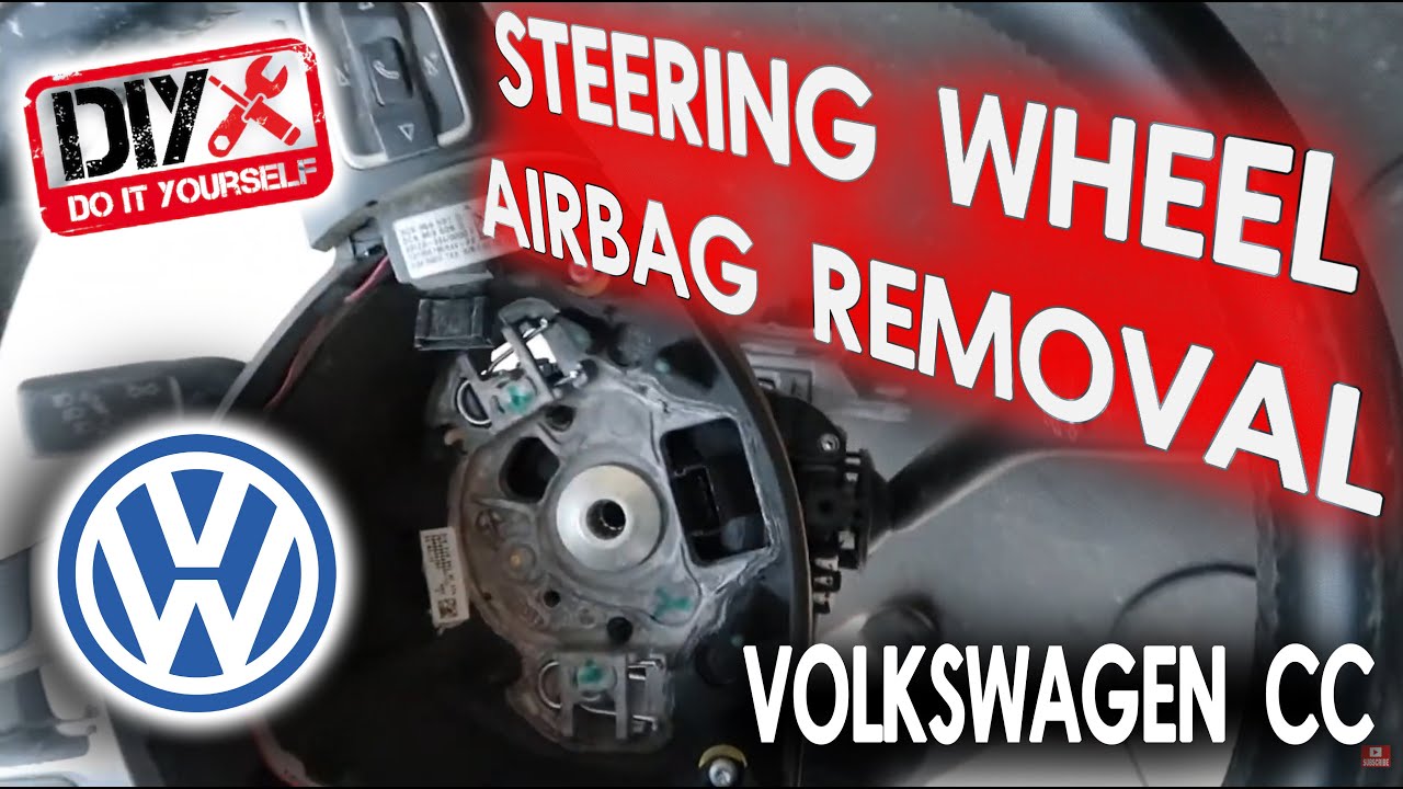 Volkswagen CC Steering Wheel  Airbag Removal/steering angle sensor