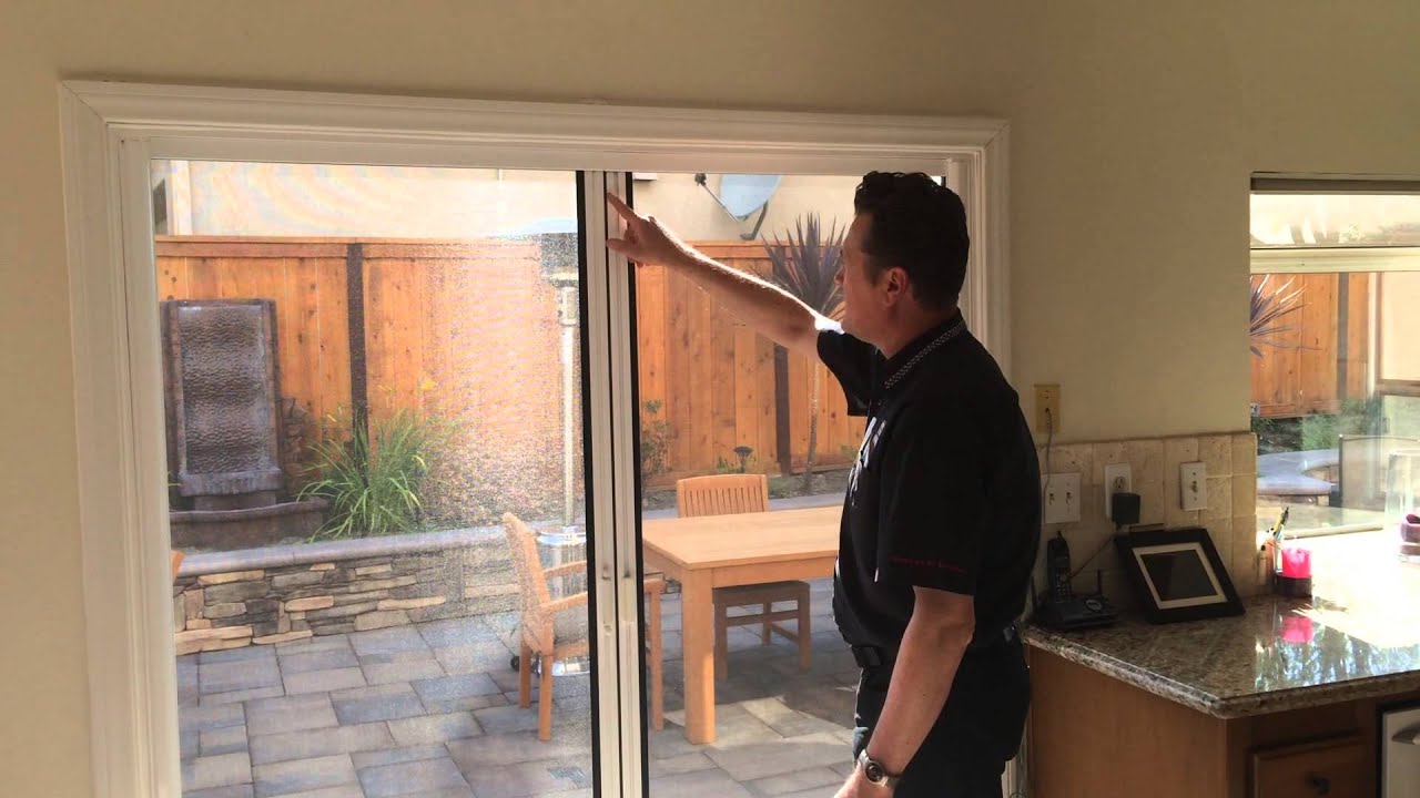 Mobile Screen Service Double Disappearing Screen Door