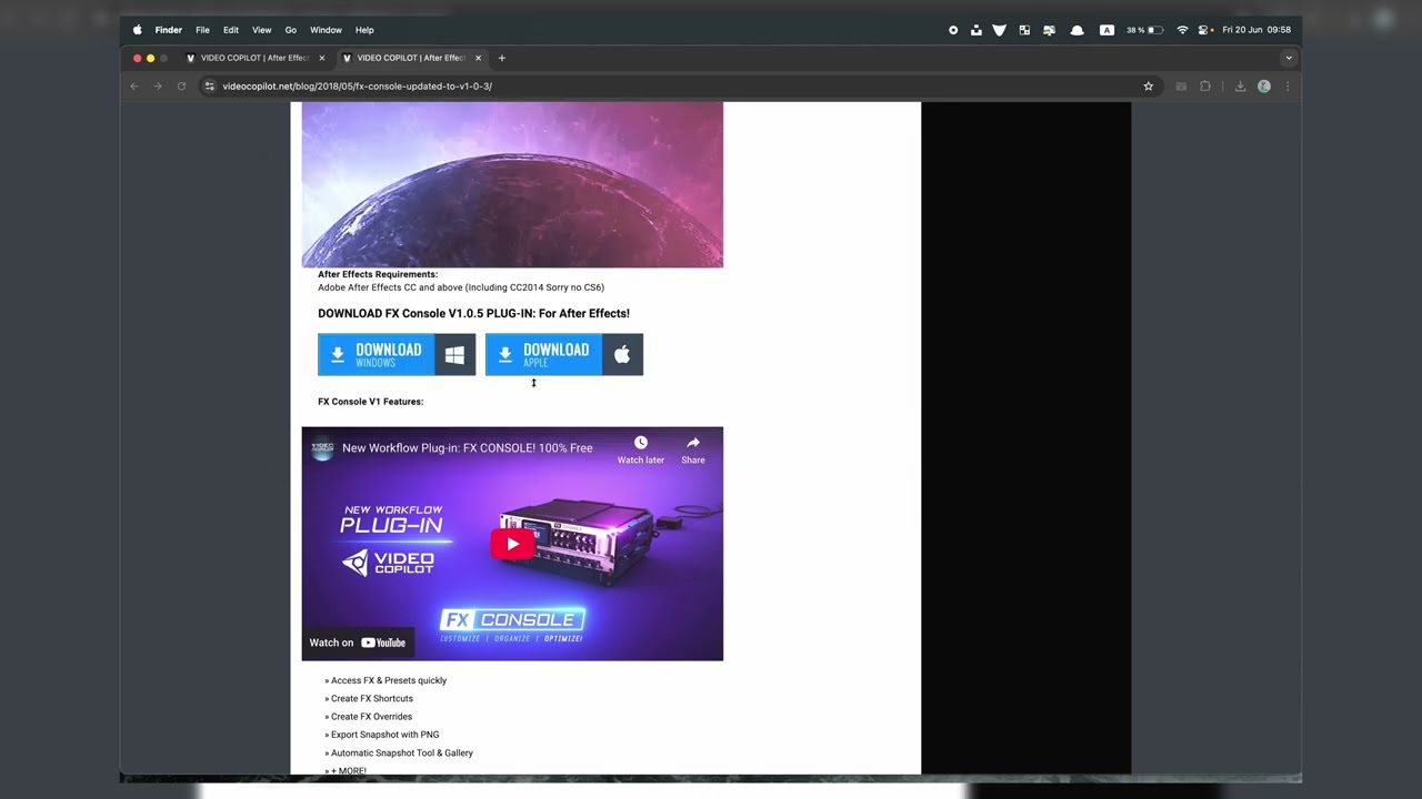 гайд как установить fx console на mac