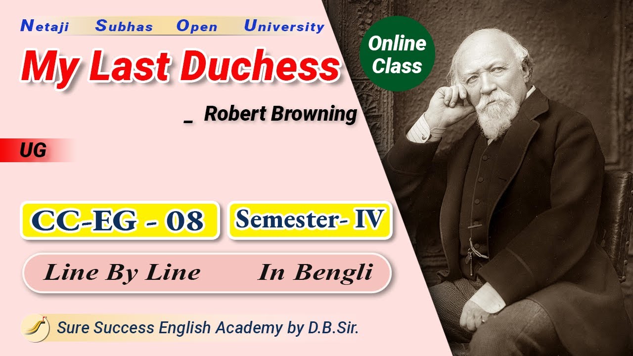'My Last Duchess' by Robert Browning in Bengali; Line by Line