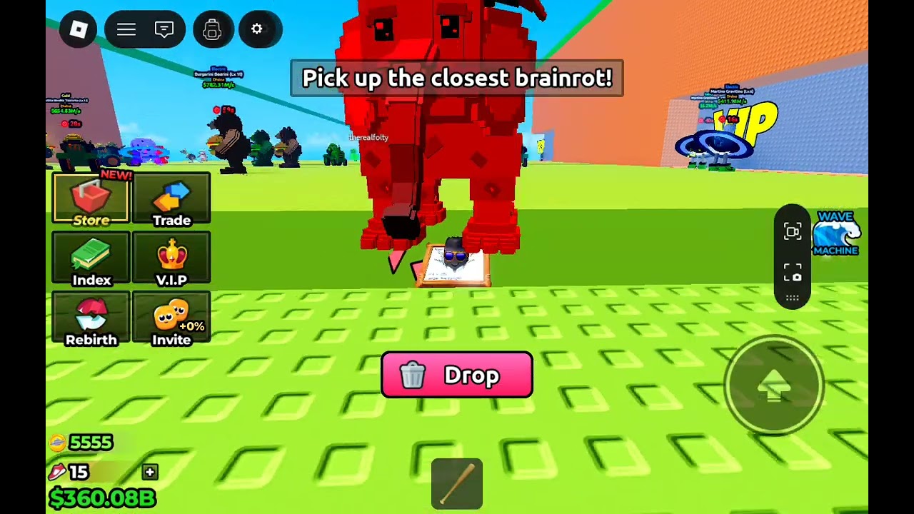 Today I am testing escape tsunami for brainrot modded 