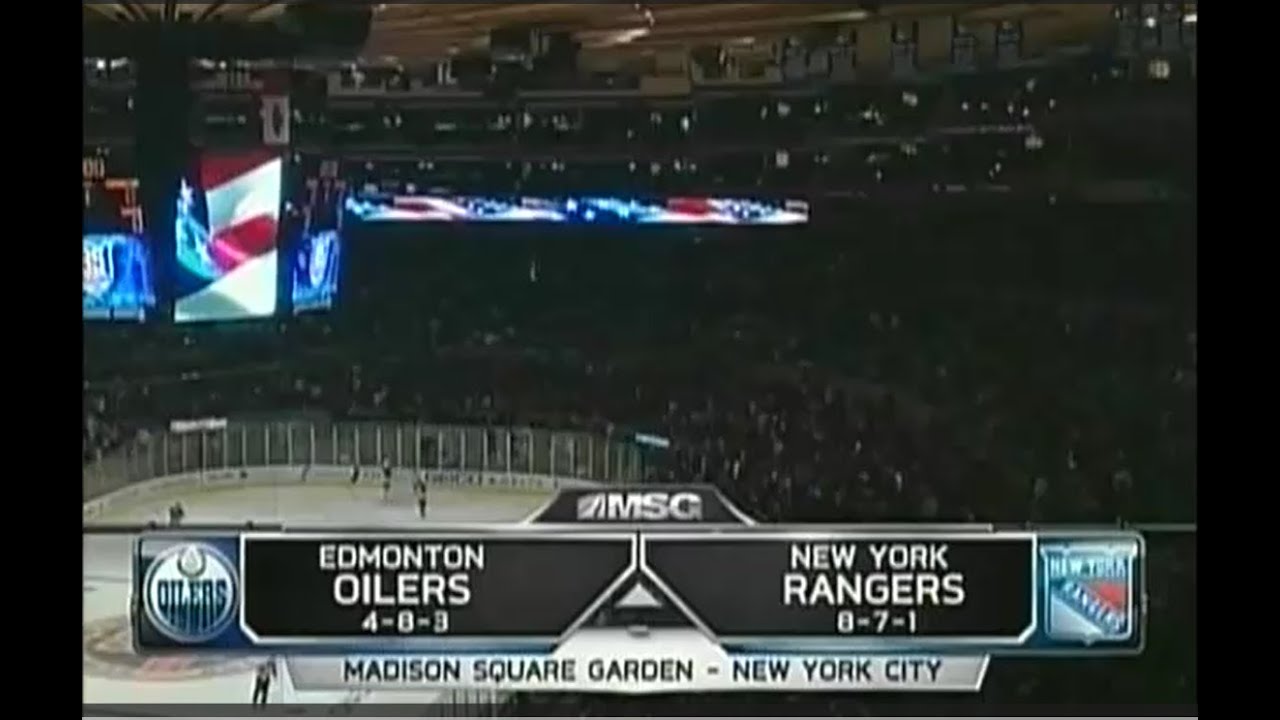 11/14/2010 Oilers at Rangers