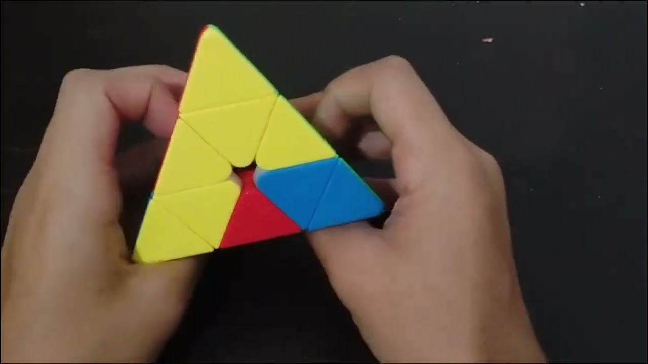como montar o cubo mágico pyraminx sem algorítimos #cubomagico #speedcubing