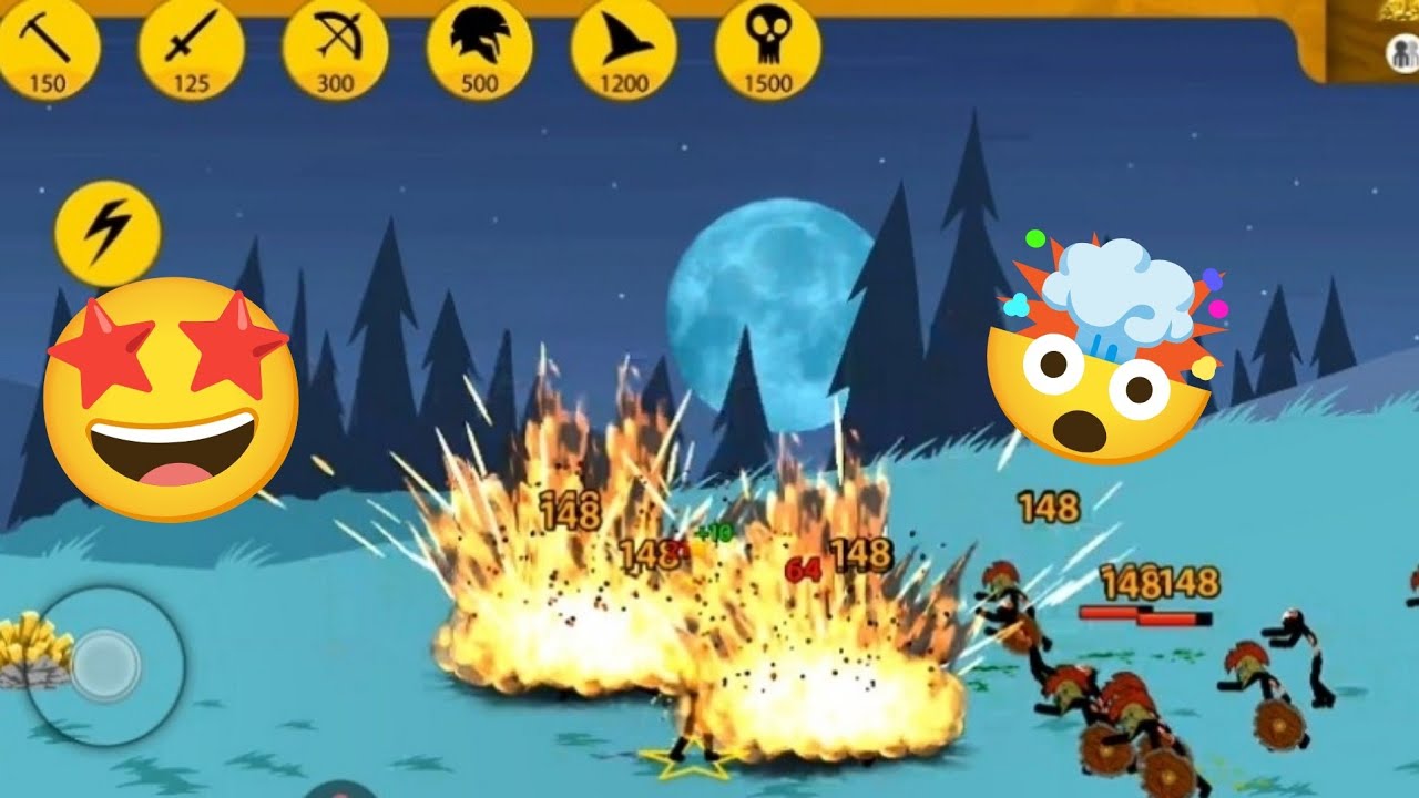 We fight zombie soldiers with lava bombs Stick War Legacy Lava Epic 