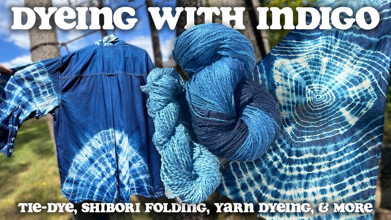 From plain white fabric to indigo magic 💙 Jacquard Indigo Tie-Dye Kit