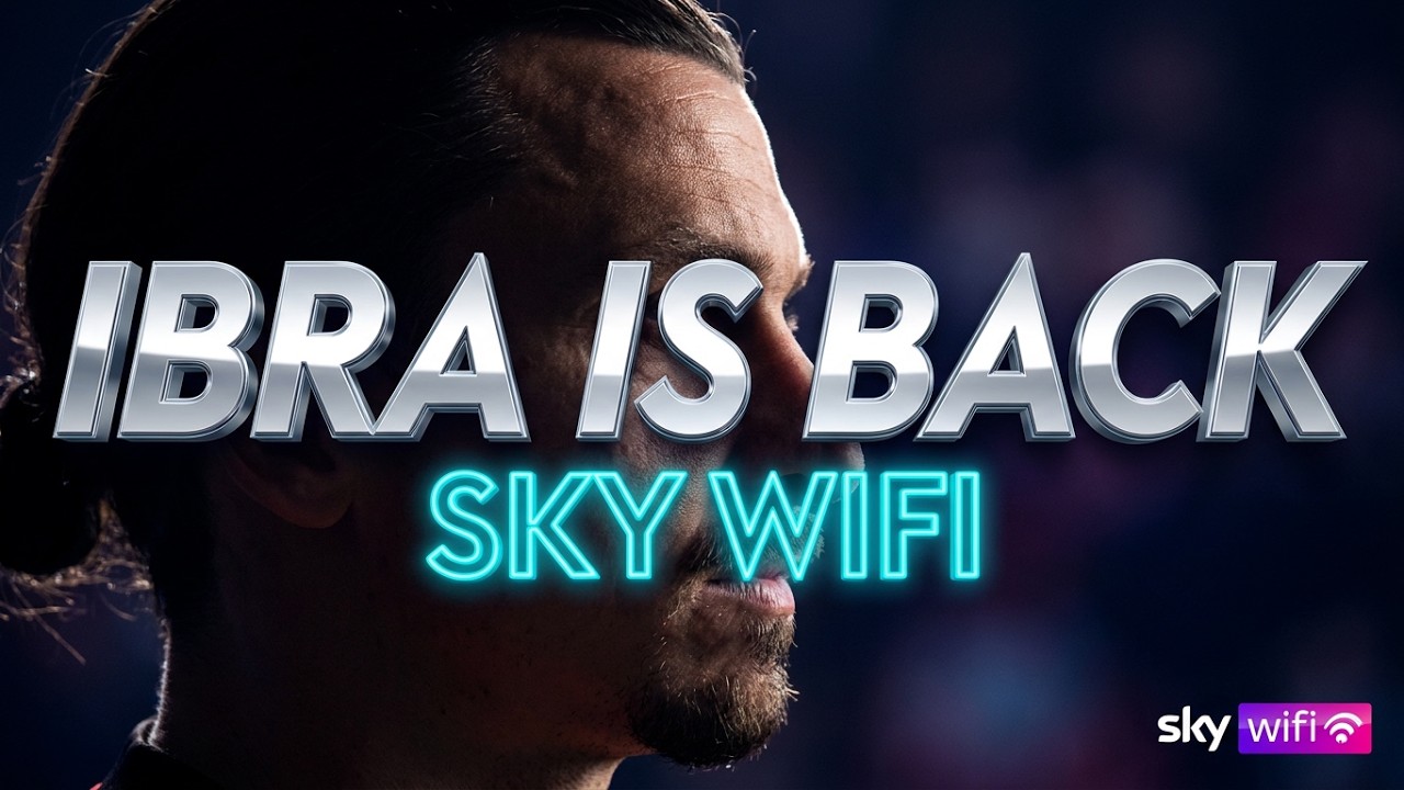⚽ Zlatan Ibrahimovic nuovo testimonial per Sky Wifi ⚽
