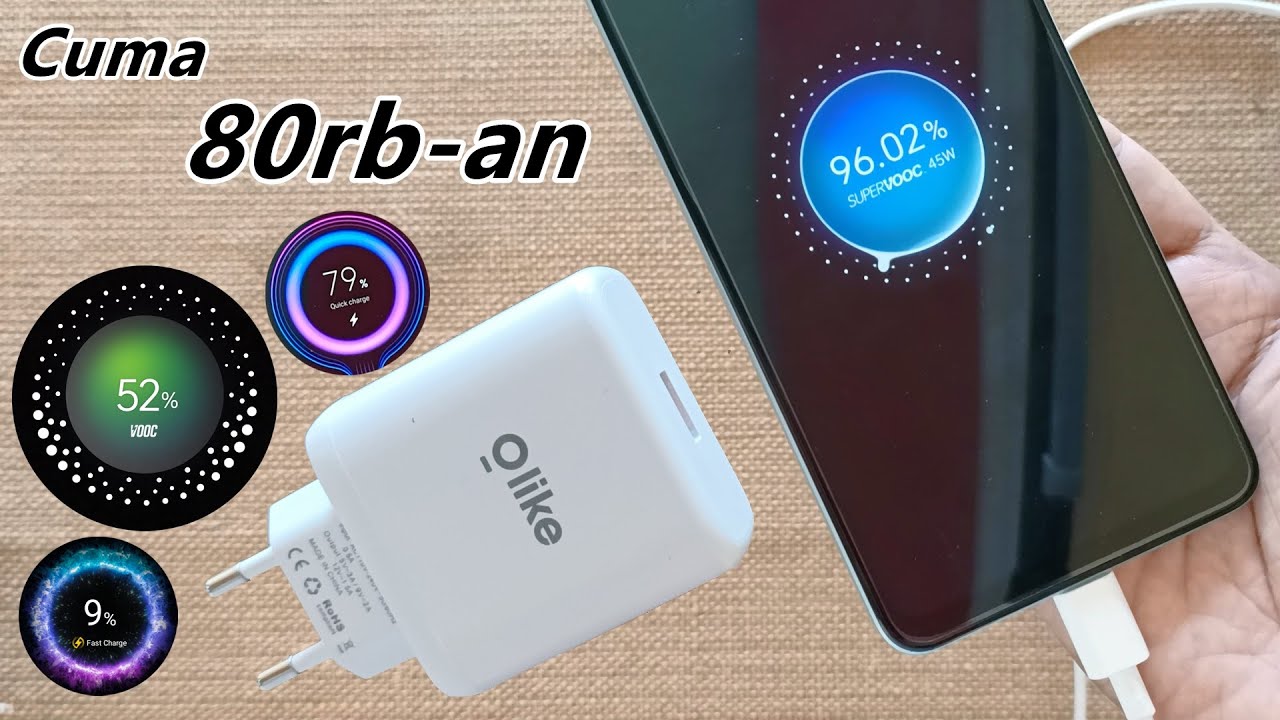80rb-an Terbaik! SuperVOOC, VOOC Flash Charge Oppo Realme : Adapter Charger Olike C01