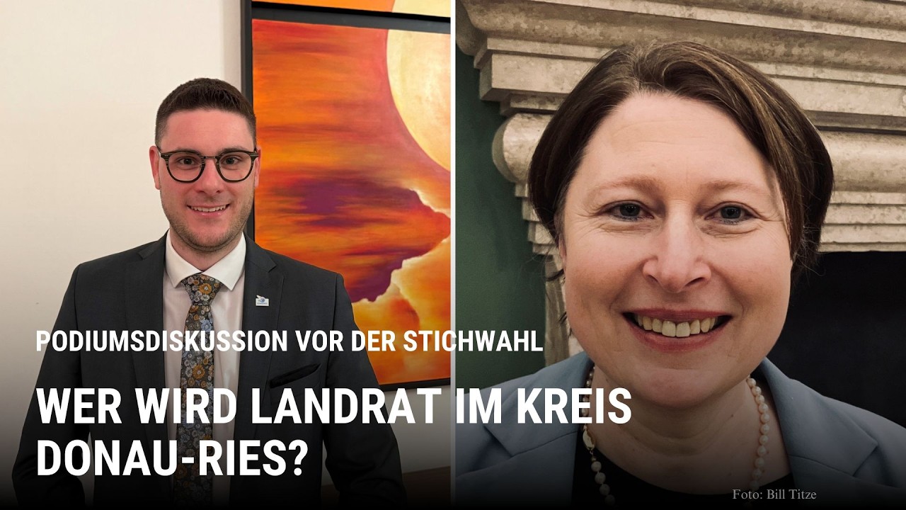 Wer wird Landrat im Kreis Donau-Ries? Die Podiumsdiskussion zur Stichwahl im Livestream