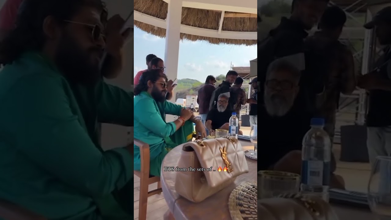 pushpa 2 Alu Arjun & Sukumar On the spot Shooting location. #Sukumar #pushpa #puspa2