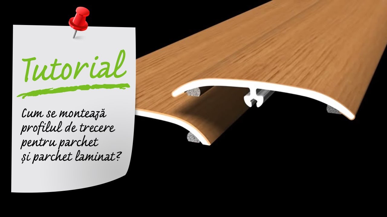 Cum se montează profilul de trecere pentru parchet. Tutorial Video Leroy Merlin