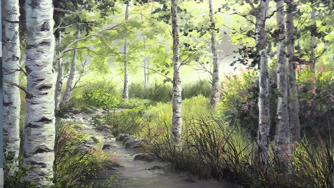 Birch Tree River | Paint with Kevin ®