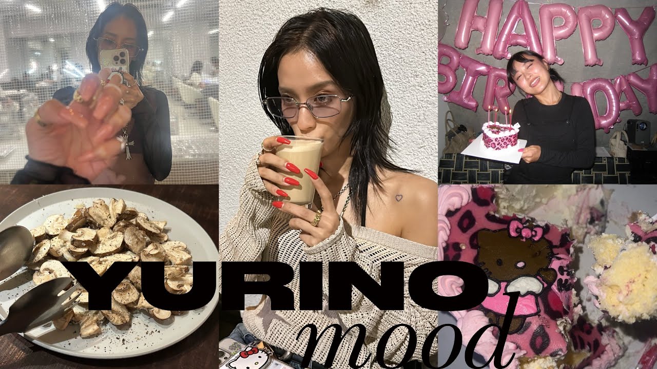 VLOG#83 最近の日常☁️仕事して,食べて,可愛くして,癒されて,笑って,祝った🤗tokyo,life,dinner,podcast,nails,tamburins,birthdayparty