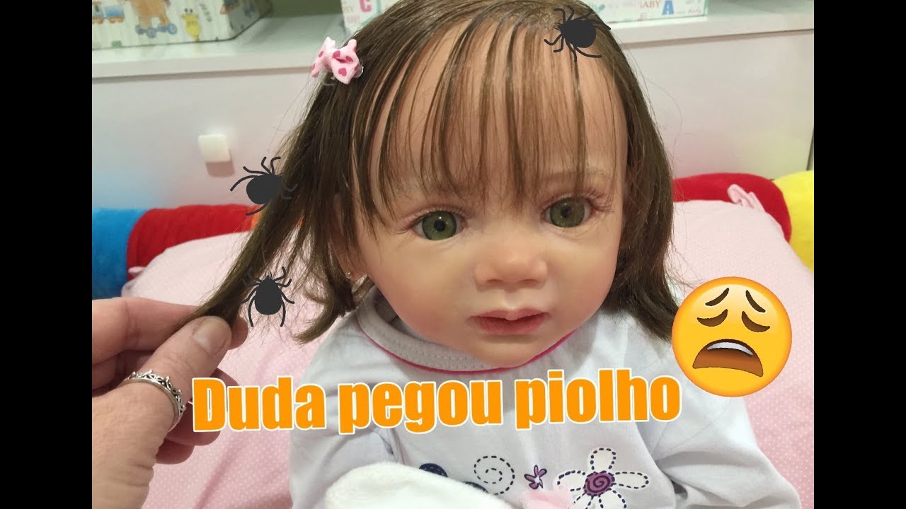MINHA BEBÊ REBORN DUDA PEGOU PIOLHO 😱