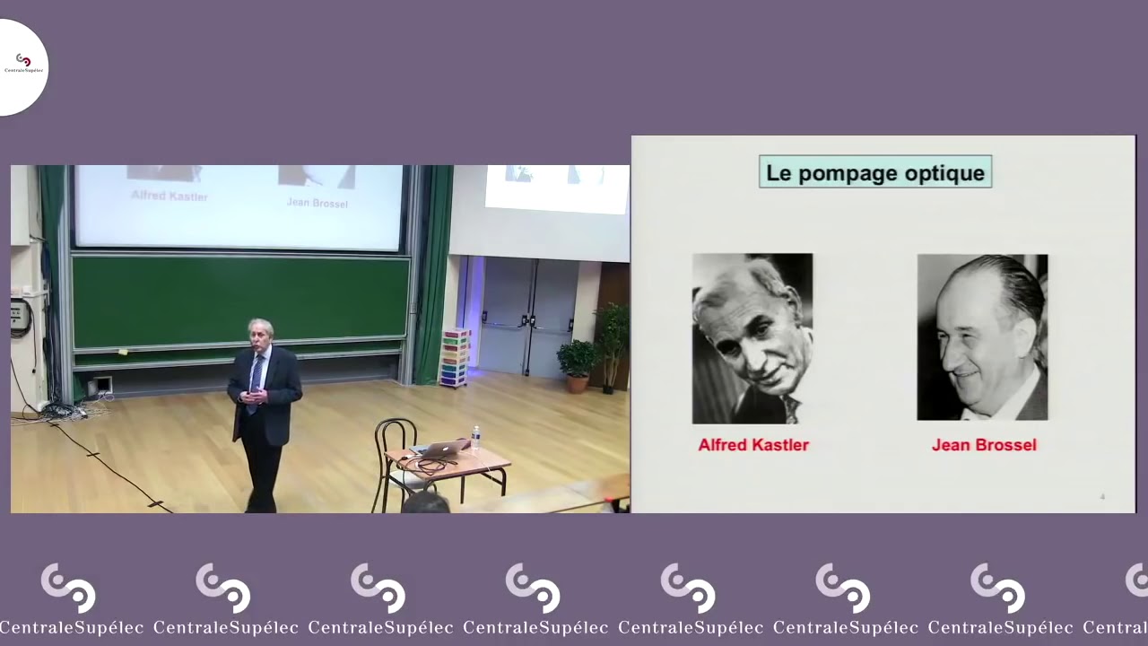 Conférence de Claude Cohen-Tannoudji : refroidissement et piégeage d'atomes par des faisceaux laser