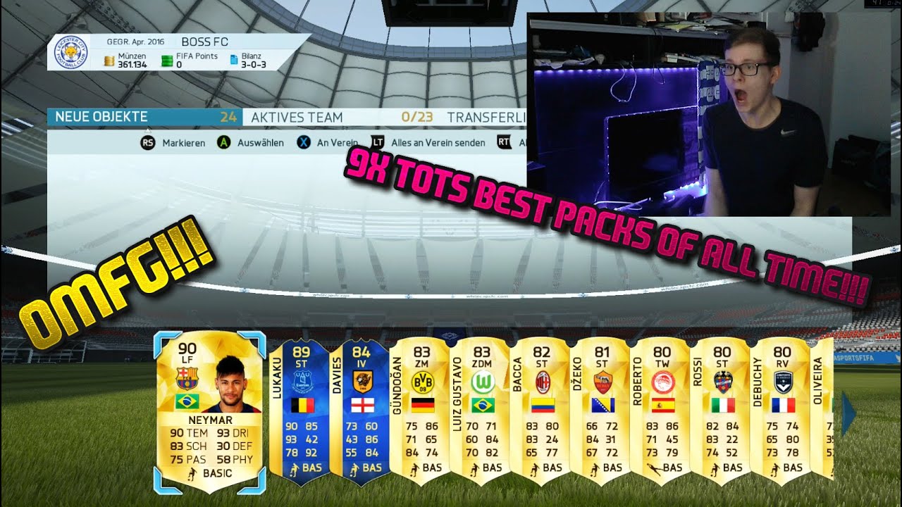 FIFA 16: PACK OPENING (DEUTSCH) - TOTS FIFA 16: ULTIMATE TEAM - BEST TOTS PACK OPENING OF MY LIFE!!!