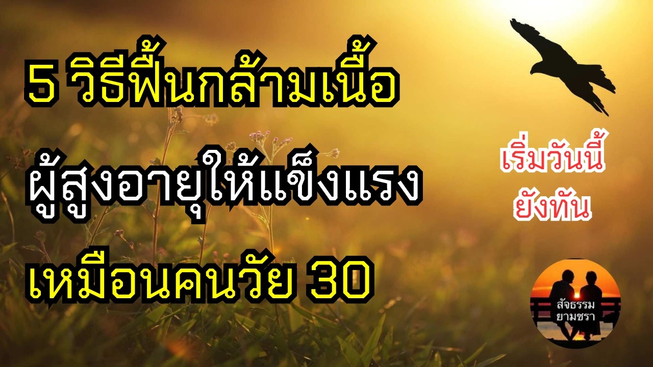5 วิธีฟื้นกล้ามเนื้อผู้สูงอายุให้เหมือนคนวัย 30  | สัจธรรมผู้สูงอายุ