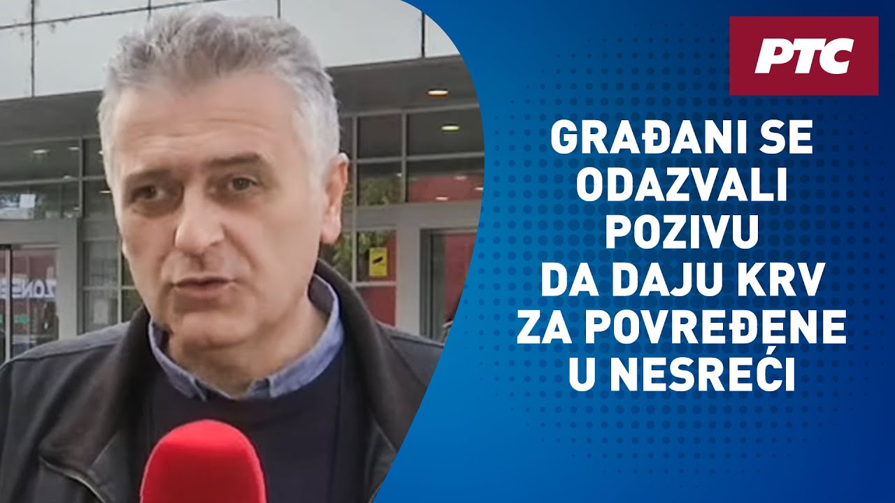 Građani se odazvali pozivu da daju krv za povređene u nesreći u Novom Sadu
