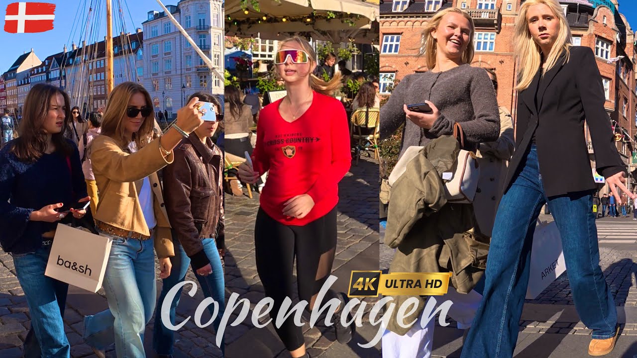 Beautiful Sunny day in Copenhagen Downtown 🇩🇰 Walking tour | Friday September 2025 [4K UHD]
